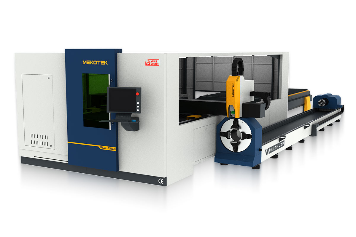 FLC-P-2040 Kapalı Tip & Boru Profil Fiber Lazer Kesim Makinesi