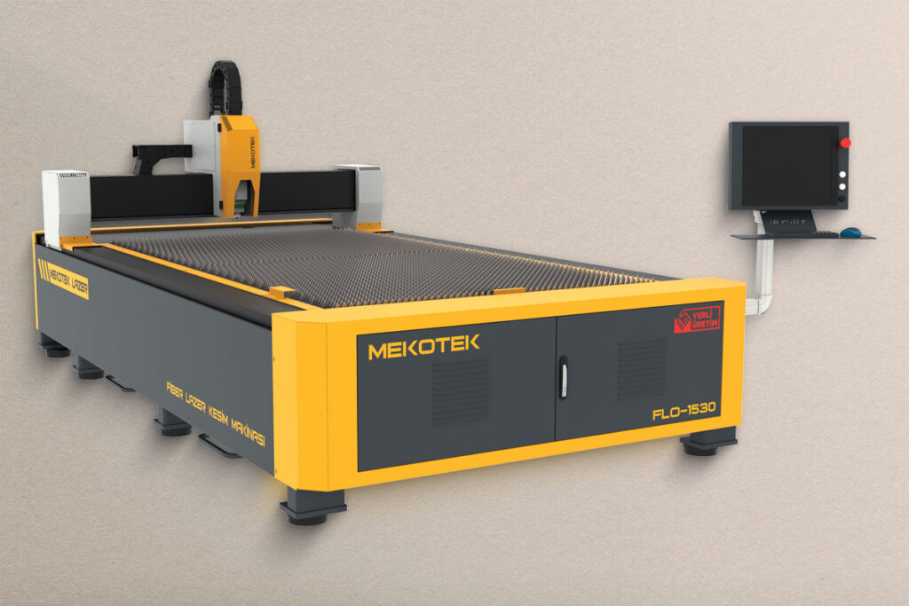Mekotek FLO-1530 Açık Tip Fiber Lazer Kesim Makinesi
