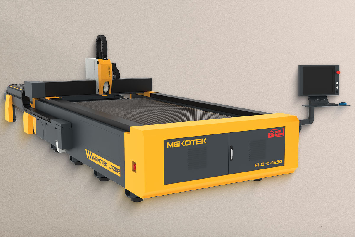 FLO D 1530 Açık Tip Çift Tabla Fiber Lazer - Mekotek Lazer